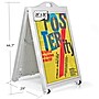 Azar Poster Holder, 36" x 24", Vertical, Wall Mounted, White Plastic (300244-WHT)~#|#~AEDDDD33-3F67-491F-BA741AECA2D3FE81_sc7