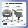 Serta Mia Ergonomic Fabric Swivel Computer and Desk Chair, Gray (CCHR10009B)~#|#~AEDE3A16-E2D8-4EF9-BE28FFB72E656B99_sc7