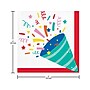 Creative Converting Hats Off Birthday Napkin, Multicolor, 48/Pack (DTC372504BNAP)~#|#~AEE0D85E-82CB-4C03-929AE5E80BEB1AE6_sc7