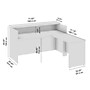 Bush Business Furniture Arrive 72"W L Shaped Reception Desk with Shelf, Mocha Cherry (ARV006MR)~#|#~AEE5BFF3-E80B-479B-84E826BBABC8097F_sc7
