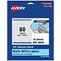 Avery TrueBlock Laser/Inkjet Round Multipurpose Labels, 0.75" Dia., White, 80 Labels/Sheet, 10 Sheets/Pack (94504-TWMP10)~#|#~AEEC9055-798B-46CF-8B4B1DD14B0F428E_sc7