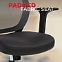 Staples Essentials Ergonomic Fabric Swivel Task Chair, Black (UN56947)~#|#~AEECF76B-18C0-432E-B933B6B744007A93_sc7