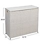 Household Essentials 3-Section Laundry Sorter with Lid, White (HE1107)~#|#~AEF08A1D-26D7-407A-9BFF4935B70AF146_sc7