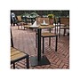 Flash Furniture Finch Commercial-Grade Round Dining Table, Teak/Gray (SB-TB106-NAT-GG)~#|#~AEF23F86-FF30-463E-9EDD4C16448763E5_sc7