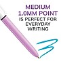 BIC 4-Color Ballpoint Retractable Pen, Medium Point, 1.0mm, Assorted Ink, 2/Pack (AMP21AST)~#|#~AEF89642-3D35-4180-8BC73CDE0E705F69_sc7