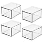 iDESIGN Stackable Storage Drawer, Plastic, Clear, 4/Pack (29203M4)~#|#~AF00E7BE-9105-4C2D-B24C5F6828CD3789_sc7