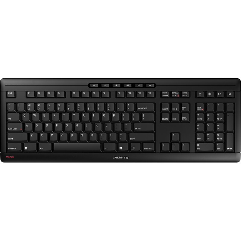 Cherry Stream Wireless Keyboard, Black (JK-8550US-2) image 1