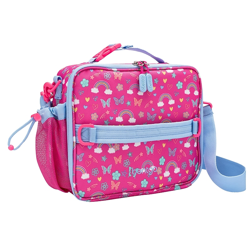 bentgo Kids Rainbows Insulated Lunch Bag, 3-Compartment, Multicolored (BGPTBAG-RBO) image 1