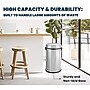 Alpine Industries Three-Stream Trash/Compost/Recycling Station, 51-Gallon, Stainless Steel (ALP470-65L-1-R-T-CO)~#|#~AF0FD084-541F-4918-947D99C87CA123BB_sc7