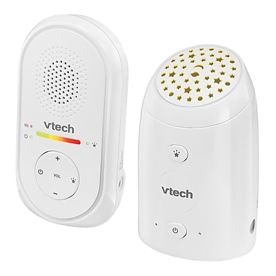 VTech DECT 6.0 Digital Audio Baby Monitor with Glow-on-Ceiling Night-Light & 1 Parent Unit, White (TM8112) Sansujyuku sansujyuku.com