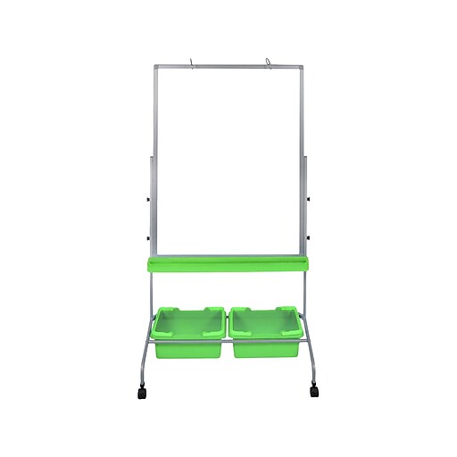 Luxor Steel Mobile DryErase Whiteboard, 40" x 30" (MB3040WBIN) Staples