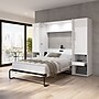 Bestar Avalon Full Murphy Bed and Storage Cabinets with Pull-Out Shelf (101W), High-Gloss White~#|#~AF1977E2-49A2-4169-9772868DBA883979_sc7