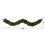 Nearly Natural 9-ft Mixed Pine Artificial Christmas Garland with 50 Clear LED Lights, Berries and Pinecones (W1104)~#|#~AF1A080D-BF50-4DBB-826FD265ECF8B3B3_sc7