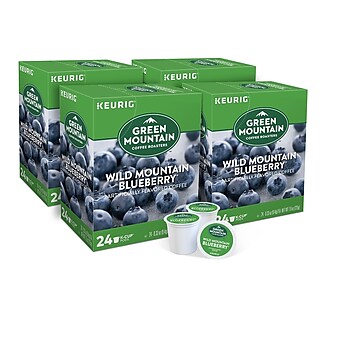 Green Mountain Wild Mountain Blueberry Coffee Keurig® K-Cup® Pods, Light Roast, 96/Carton (67832)
