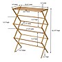 Household Essentials Bamboo Folding Laundry Rack, Natural (HH6524)~#|#~AF1CA88E-55F5-4261-9F65475D2B2477F3_sc7