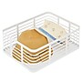 mDesign Steel Organizer, Matte White (25935) ~#|#~AF1DD6DA-5D4D-4FF1-A257CC046612C6EA_sc7