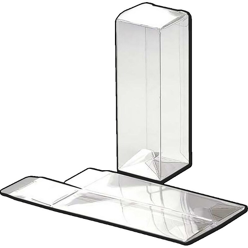 JAM Paper Pop & Lock Top Clear Gift Boxes, 1 5/8" x 1 5/8" x 5", 25/pack (CB-PLB34) image 1