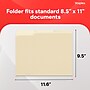 Staples Reinforced  Classification Folder, 3/4" Expansion, Letter Size, Manila, 50/Box (ST831099/831099)~#|#~AF2393DB-95FA-4746-B52E10E38E43281E_sc7