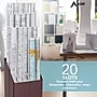 AdirOffice 20-Slot Roll File, 22"H x 12"W x 15"D, Walnut (628)~#|#~AF241B5A-491B-4373-AA5353F1018572A5_sc7