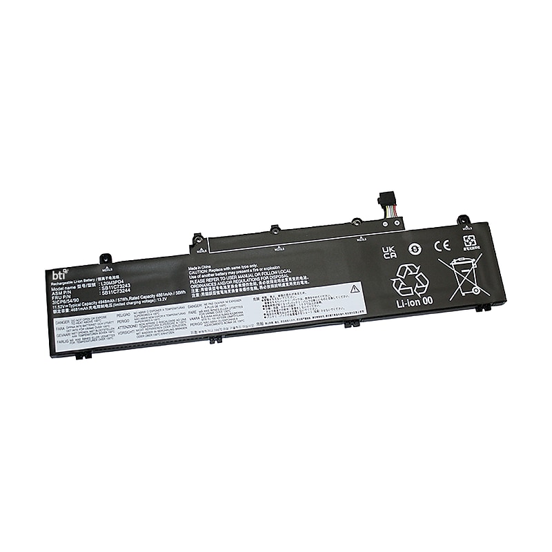 Battery Technology Lithium-Ion Battery for Lenovo Thinkpad E14/E15 Gen 2 & 3 Laptops (L20M3PD4-BTI) image 1