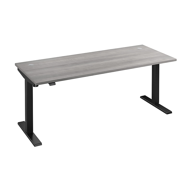 Bush Business Furniture Move 40 Series 72"W Adjustable Standing Desk, Platinum Gray/Black (M4S7230PGBK) image 1