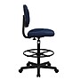 Flash Furniture Mid Back Fabric Ergonomic Drafting Stool, Navy Blue (BT659NVY)~#|#~AF416BF8-85CD-4BAF-A7672D8F217F51AD_sc7