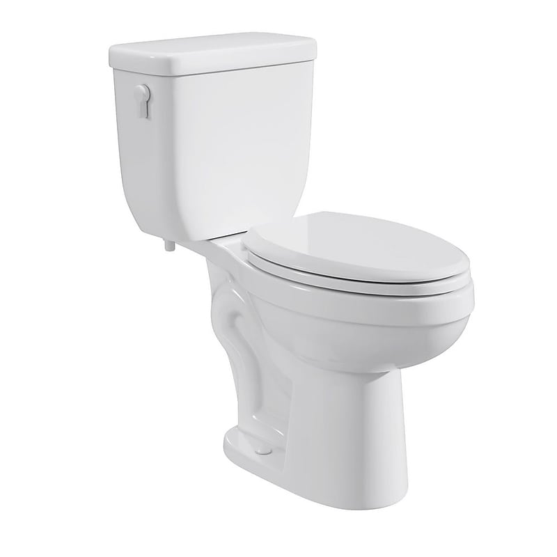 PROFLO Jerritt 1.6 gal. Dual Flush Toilet, White, 2/Kit (PFADC412WH) image 1