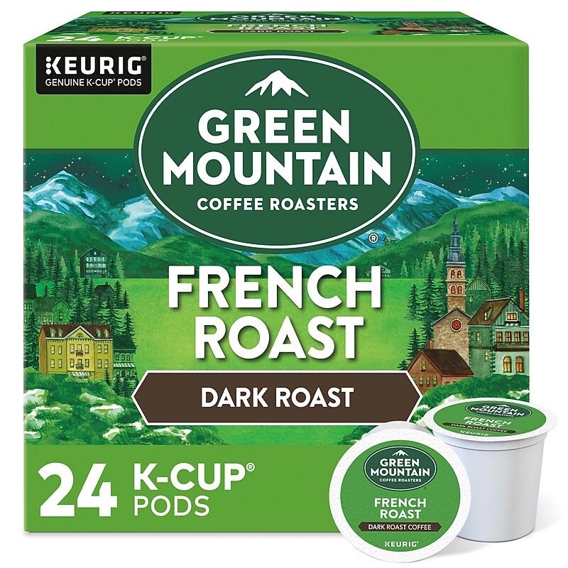 Green Mountain French Roast Coffee Keurig® K-Cup® Pods, Dark Roast, 24/Box (6694) image 1