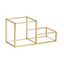 Mind Reader 2-Compartment Glass Desk Organizer, Gold (LG-GLD)~#|#~AF46B9DB-9881-4D98-9A2B9F94D8053567_sc7