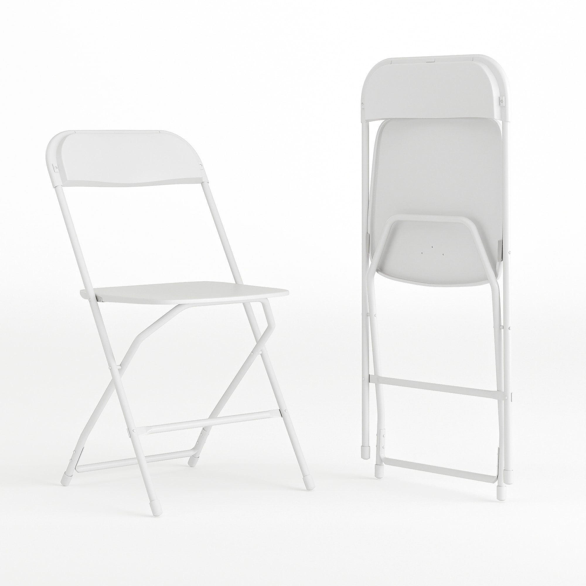 Flash Furniture HERCULES Plastic Folding Chair, White, 2 Pack (2LEL3WHITE) Sansujyuku sansujyuku.com