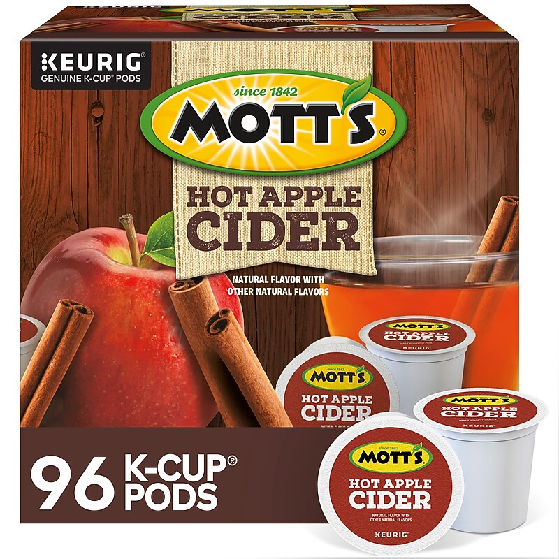 Mott's Apple Cider, Keurig® K-Cup® Pods, 96/Carton (386040CT) image 1