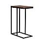 Household Essentials Jamestown 10.25"W x 17.75"D Laminate End Table, Mid-Century Walnut/Black (8124-1)~#|#~AF4D32AE-F54C-4433-B6552AB2487B650B_sc7