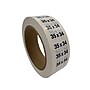 Nahanco 35 x 34 Plastic Size Marker, Clear/Black/White, 250/Roll (DSM-294)~#|#~AF4E327D-14FD-4AE6-891A459602E1A1DC_sc7