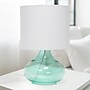 Creekwood Home Modern Glass 13.75" LED Table Lamp, Aqua/White (CWT-1014-AW)~#|#~AF50EBA5-53A1-43FB-B40A900FAB3D1984_sc7