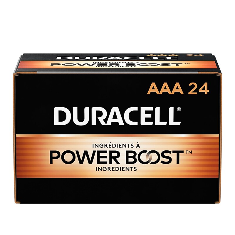 Duracell Coppertop AAA Alkaline Battery, 24/Pack (MN2400BKD) image 1