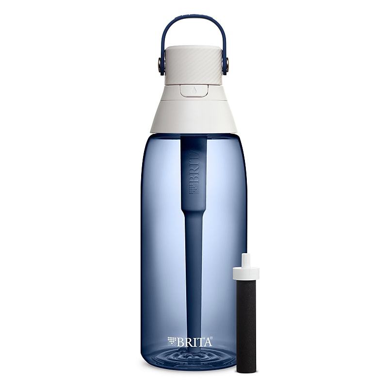 Brita Plastic Filtered Water Bottle, 36 oz., Night Sky (36465) image 1