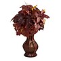 Nearly Natural 24" Autumn Maple Leaf Artificial Plant in Decorative Planter (P1547-BG)~#|#~AF5F3A83-1288-468D-92AA41EE5E8D0E11_sc7