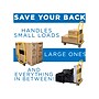 Mount-It! Foldable Flatbed with Swivel Wheels, 330 lb. Capacity, Black/Yellow (MI-920)~#|#~AF6169EB-C789-47E0-8731CF58C61A7702_sc7