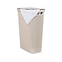 Mind Reader 10.57-Gallon Hamper with Lid, Plastic, Ivory (40FABHAMP-IVO)~#|#~AF61AC09-7097-4D5B-83F36934D7B46C8B_sc7