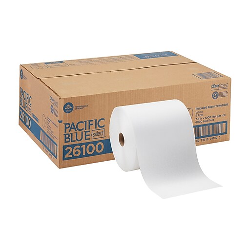 Pacific Blue Select Hardwound Paper Towels, 1-ply, 1000 ft./Roll