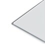 U Brands White Frosted Magnetic Glass Dry Erase Board, Double Sided Rolling Easel, Frameless, 47" x 35" (2368U00-01)~#|#~AF66F396-B1A2-46C6-9AF40007D44D34A1_sc7
