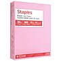 Staples Pastel 30% Recycled Color Copy Paper, 20 lbs., 8.5" x 11", Pink, 500/Ream (14779)~#|#~AF67FB32-EABC-4821-87453B403F4C6AED_sc7