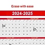 2024-2025 Staples 32" x 48" Academic Yearly Dry-Erase Wall Calendar, Red/White (ST54274-23)~#|#~AF68469B-77D5-4983-A5B76BE50E7A629B_sc7