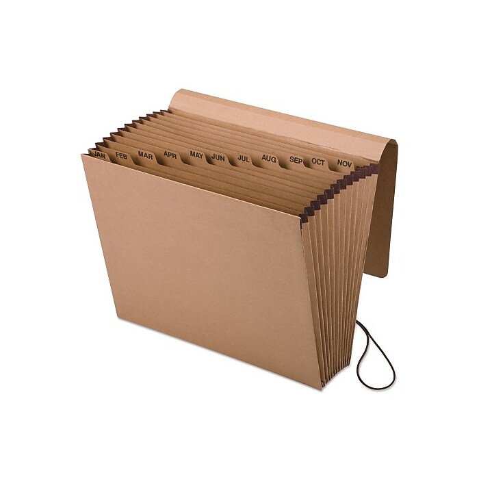 Pendaflex Reinforced Accordion File, Monthly Index, 12 Pocket