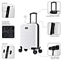 InUSA Trend 20" Hardside Carry-On Suitcase, 4-Wheeled Spinner, TSA Checkpoint Friendly, White (IUTRE00S-WHI)~#|#~AF6F6CD1-73CC-4C2D-A790D5871B7920A7_sc7