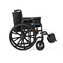 Medline Guardian K1 Wheelchair, 18" Seat Width, Desk Length Arms, Swing-Away Footrest, Black (K1186N22S) ~#|#~AF73C642-E4B7-447C-8C6146A8D1961666_sc7