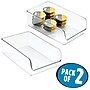 iDESIGN Small Stackable Plastic Storage Bin, Clear, 2/Pack (57030M2)~#|#~AF7650DB-79EC-4B4D-9902D9593F1B319B_sc7