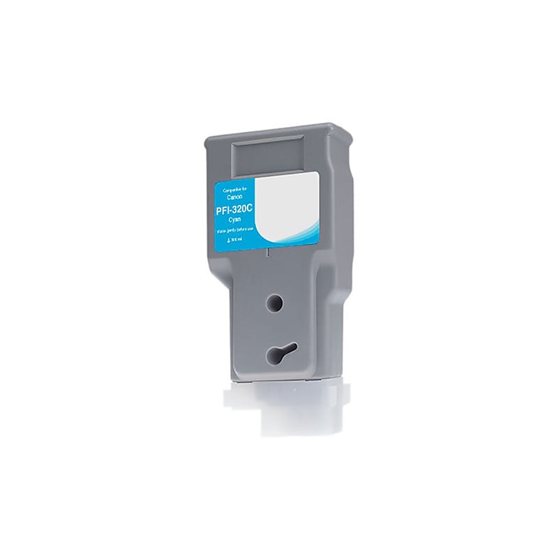 CIG Compatible Cyan Standard Yield Wide Format Inkjet Cartridge Replacement for Canon PFI-320 (WCPFI320C) image 1