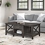 Bush Furniture Key West 47" x 24" Coffee Table, Dark Gray Hickory (KWT148GH-03)~#|#~AF830825-DDC9-43D8-B8F12C098AC00BD9_sc7
