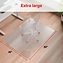 Staples Office Chair Mat, Clear Floor Mats, Hard Floors, Textured Underside, 60 x 46 Inch, Smooth Glide~#|#~AF8864EE-2228-4C43-9BDADB9FB6C53C0C_sc7